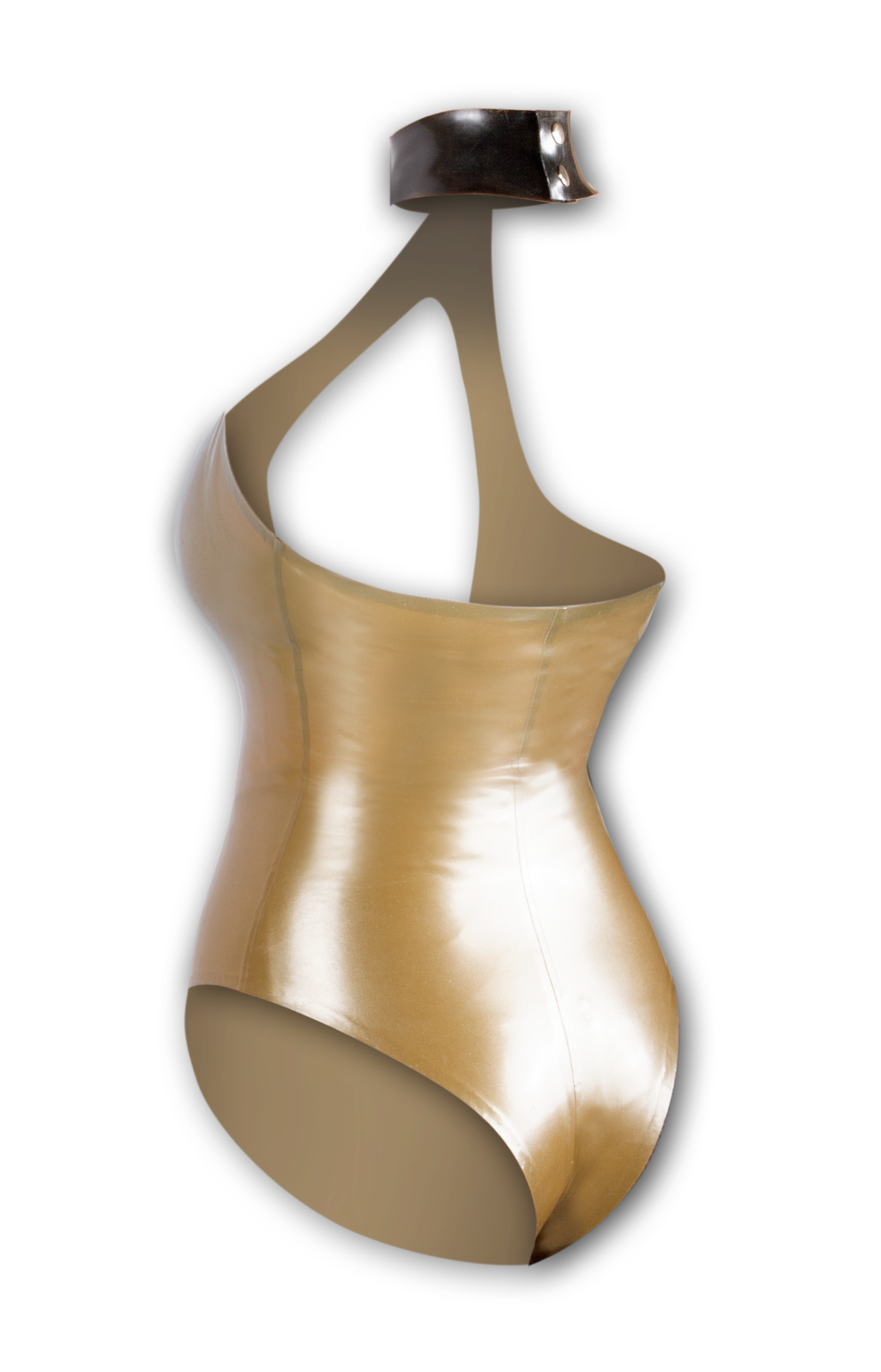 Zara Body Latex mit Frontschnalle goldfarben (40, Gold)