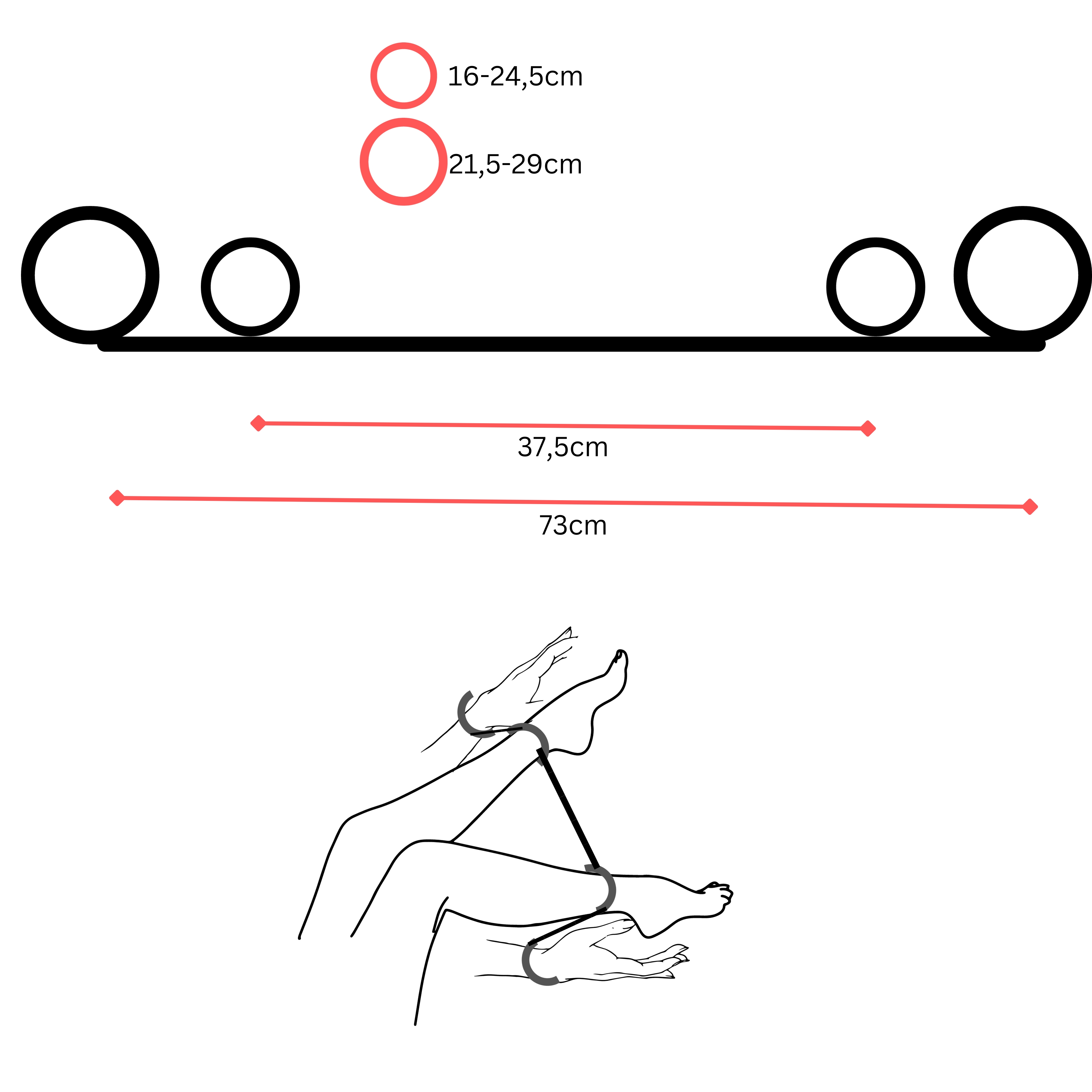 Hand-Fuß-Bond 70cm